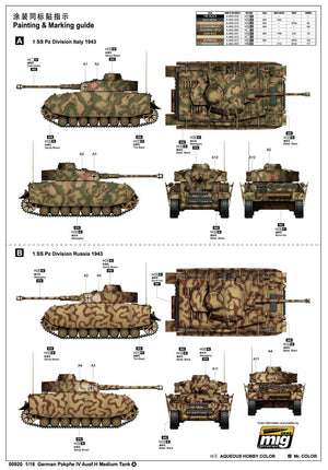 Trumpeter 00920 Char moyen allemand Pzkpfw IV Ausf.H 1/16 – Bild 3