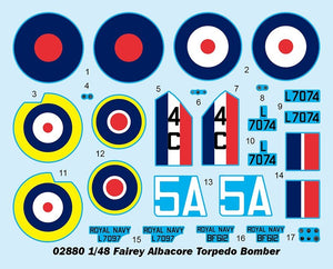 Trumpeter 02880 Fairey Albacore Bombardier-torpilleur 1/48 – immagine 5