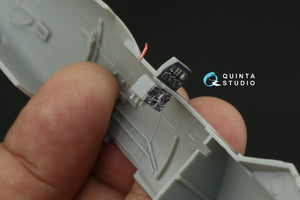 Intérieur imprimé en 3D et coloré sur papier décalcomanie (pour Dragon) Quinta Studio QD48185 Me 262B-1a/U1 1/48  – Bild 12