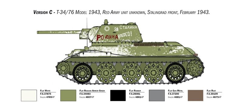 Italeri 6570 T-34/76 mod. 1943 1/35 – immagine 7