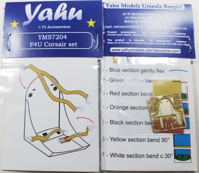 Yahu YMS7204 Maquette F4U Corsair (Revell et autres) au 1/72