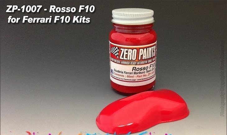 Peinture Zero Paints ZP-1007-F10 Ferrari Rosso F10 60 ml