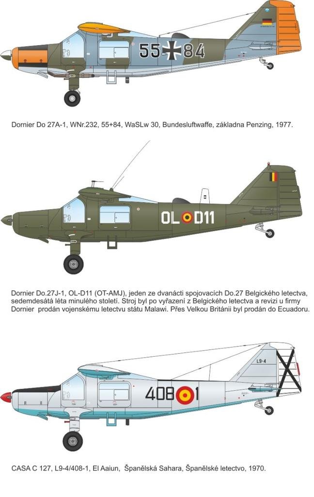 Special Hobby 72327 Dornier Do 27 Service allemand, espagnol et belge 1/72 – imagen 2