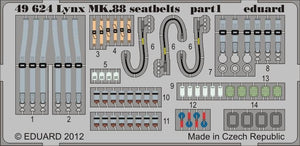Ceintures de sécurité Eduard 49624 Lynx Mk.88 1/48 (Airfix)