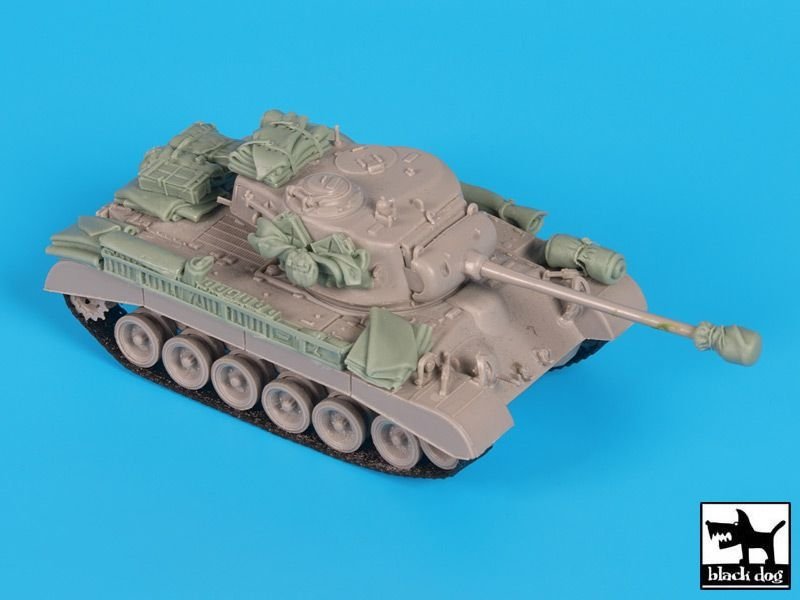 Ensemble d&amp;#39;accessoires Black Dog T72099 pour char américain M26 Pershing au 1/72 (Trumpeter)