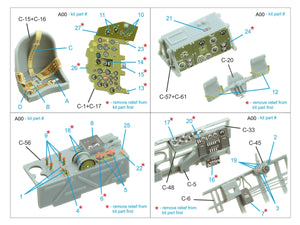 Intérieur imprimé en 3D et coloré sur papier décalcomanie Quinta Studio QD32240 Mitsubishi J2M3 Raiden (Zoukei Mura) 1/32 – image 2