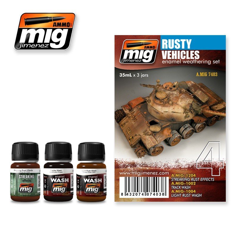 Munitions de Mig Jimenez 7403 Véhicules rouillés