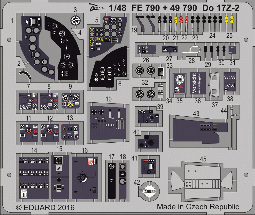 Eduard FE790 pour 17Z-2 ICM 1/48 