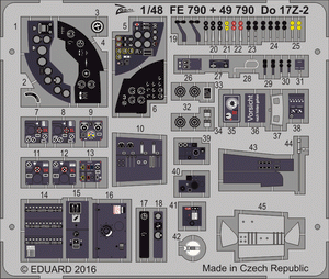 Eduard FE790 pour 17Z-2 ICM 1/48