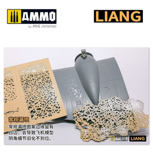Liang 0006 Pochoirs pour aérographe à effets de vieillissement salin (épars) – image 6