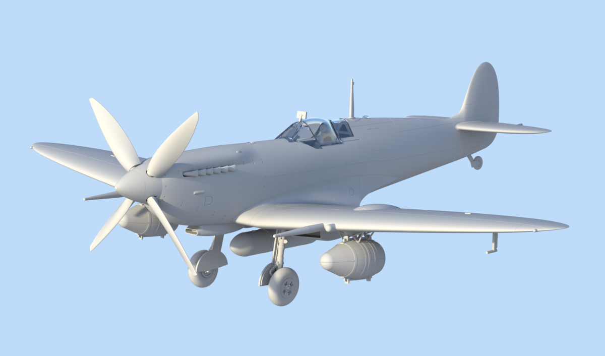 ICM 48060 Spitfire Mk.IXC Livraison de bière, Chasseur britannique de la Seconde Guerre mondiale (1/48) – Bild 2