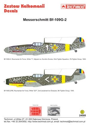 Techmod 24008 - Messerschmitt Bf 109G-2 1/24 – zdjęcie 2