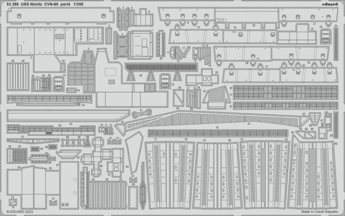 Eduard BIG5370 USS Nimitz CVN-68 PARTIE II TROMPETTE 1/350 – image 2