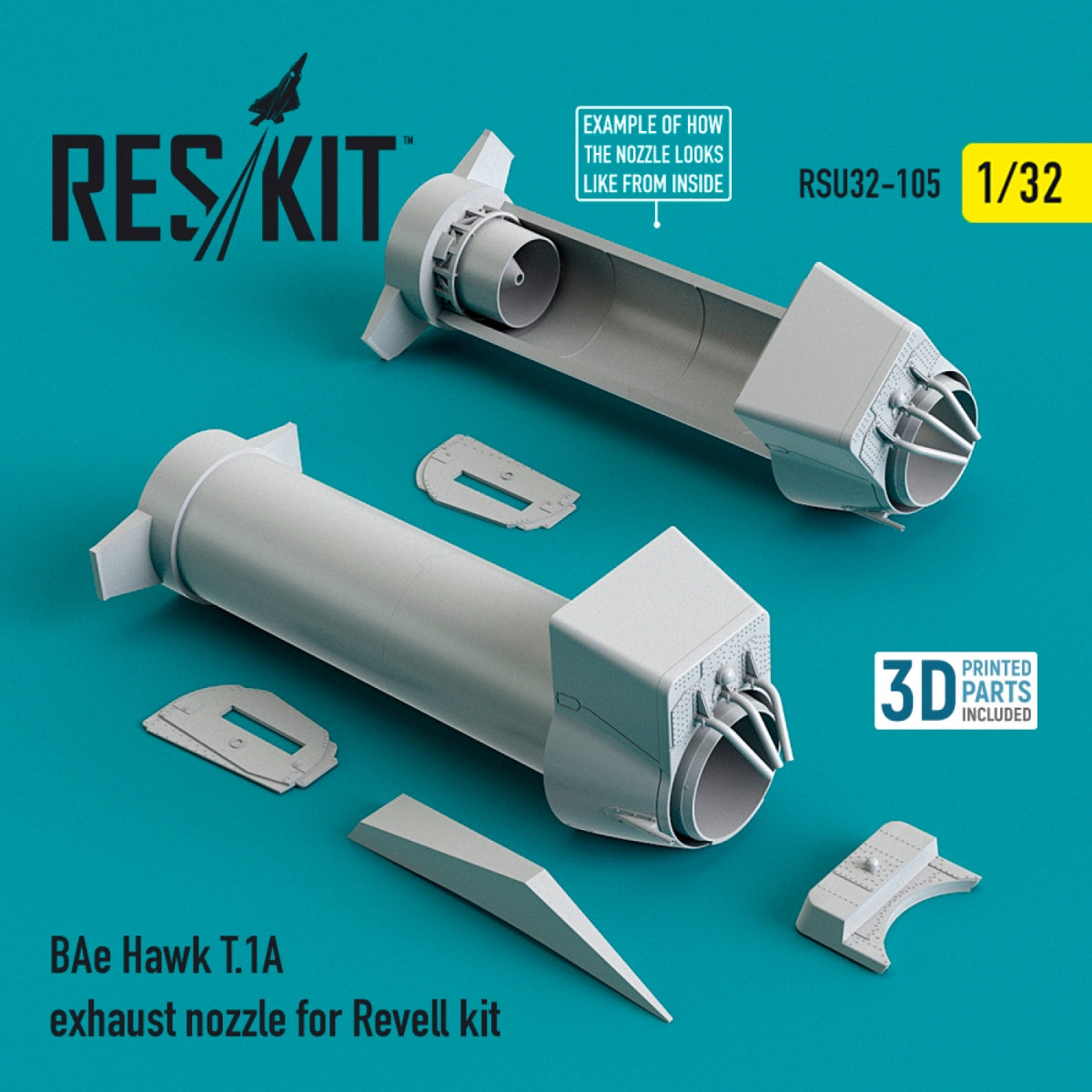 RESKIT RSU32-0105 BAE HAWK T.1A TUYAU D&amp;#39;ÉCHAPPEMENT POUR MAQUETTE REVELL 1/32