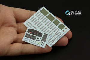 Intérieur coloré imprimé en 3D sur papier décalcomanie Quinta Studio QD48267 UH-1D (KittyHawk) 1/48 – imagen 3