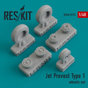 RESKIT RS48-0131 Jeu de roues Jet Provost Type 1 1/48
