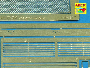 Grilles de protection Aber 35G08 pour char russe T-34 (1/35) – image 2