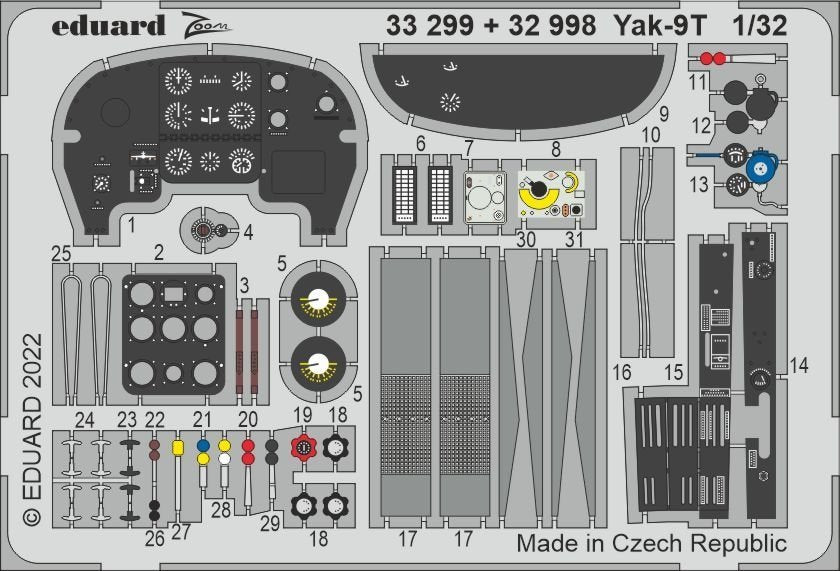 Eduard 33299 Yak-9T ICM 1/32
