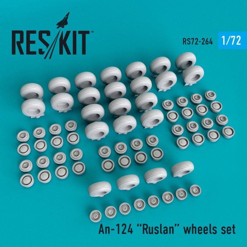 RESKIT RS72-0264 Jeu de roues An-124 Ruslan 1/72