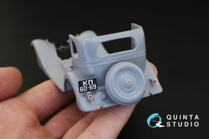 Intérieur imprimé en 3D et coloré sur papier décalcomanie Quinta Studio QD35006 GAZ-M1 (pour maquettes Zvezda) 1/35 – image 5