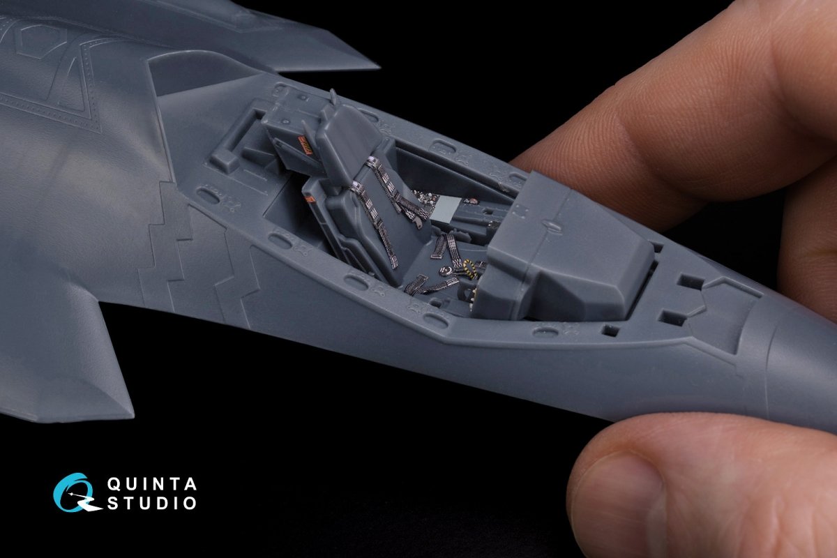 Intérieur imprimé en 3D et coloré du F-35A de Quinta Studio QD48060 (Meng) à l&amp;#39;échelle 1/48 – Bild 4