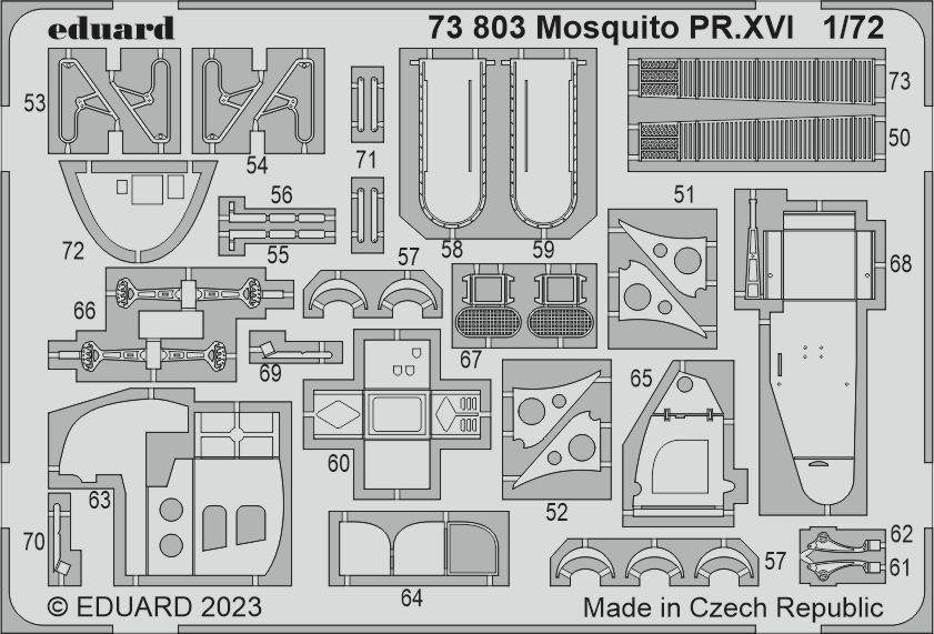 Eduard 73803 Mosquito PR. XVI AIRFIX 1/72 – immagine 2