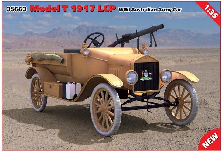 ICM 35663 Modèle T 1917 LCP Voiture de l&amp;#39;armée australienne de la Première Guerre mondiale 1/35