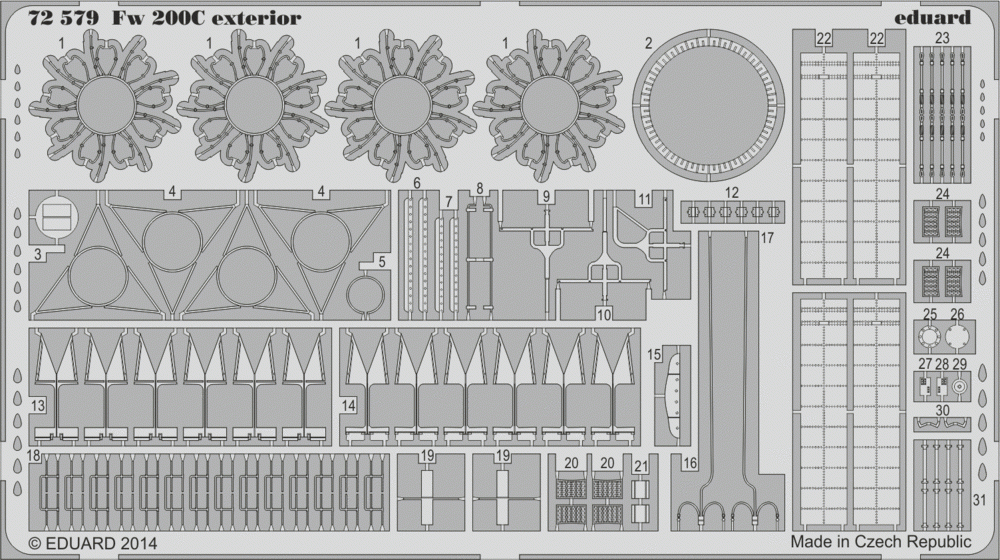 Eduard 72579 Fw 200C extérieur 1/72 TRUMPETER