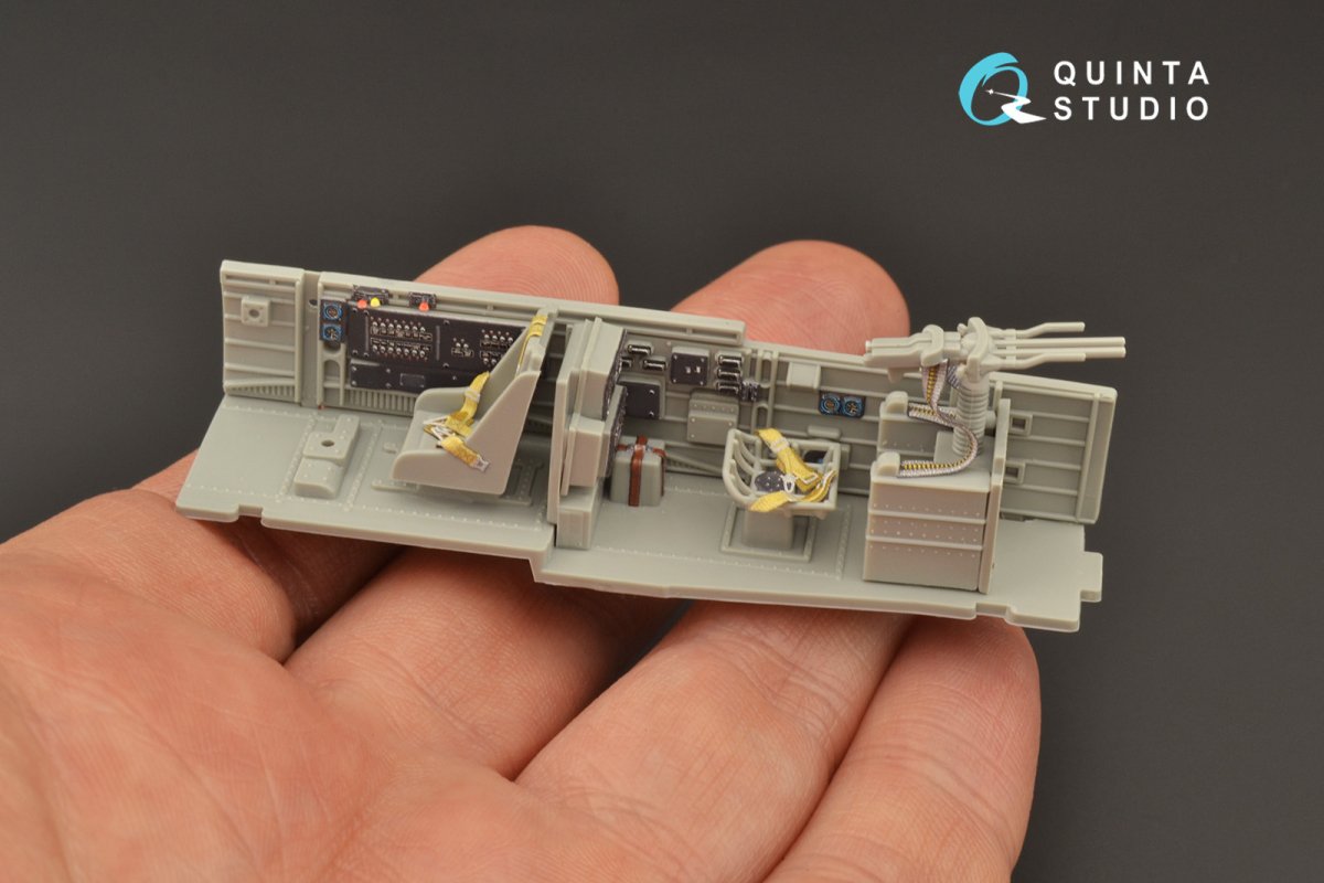 Intérieur imprimé en 3D et coloré sur papier décalcomanie Quinta Studio QD48207 Ju 87D/G (Italeri) 1/48 – Bild 5