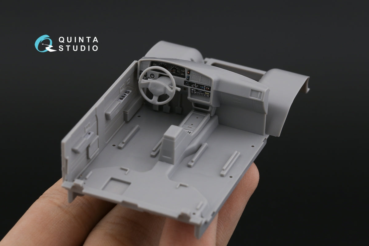 Intérieur imprimé en 3D et coloré sur papier décalcomanie Quinta Studio QD35111 Toyota Hilux (MENG) 1/35 – immagine 10