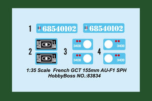 Hobby Boss 83834 Canon automoteur français GCT 155 mm AU-F1 SPH (1/35) – Bild 4