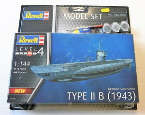 Revell 65155 Maquette de sous-marin allemand Type II B (1943) (1/144)