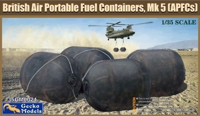 Maquette Gecko Models 35GM0021 Conteneurs de carburant portables British Air, Mk. 5 (APFC) 1/35