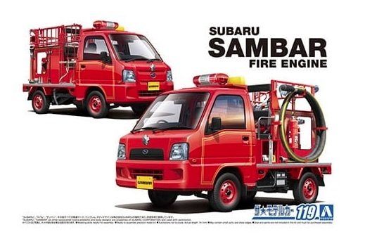 Aoshima 05794 Subaru TT2 Sambar (Camion de pompiers) 1/24