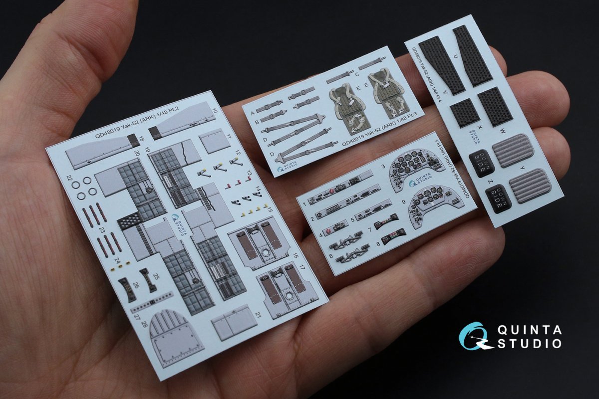 Intérieur du Yak-52 imprimé en 3D et coloré (ARK) par Quinta Studio QD48019, échelle 1/48 – image 3
