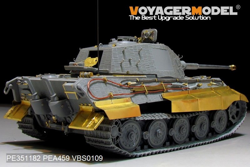 Maquette Voyager PE351182 Char King Tiger allemand de la Seconde Guerre mondiale (tourelle Hensehel) (pour kit DRAGON/ZVEZDA) 1/35 – Bild 2