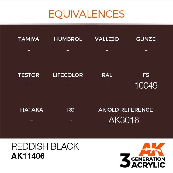 AK Interactive AK11406 Noir rougeâtre 17 ml – image 3