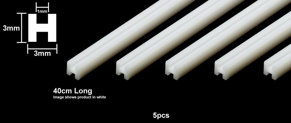 Profilé plastique transparent Tamiya 70206 H 3 mm