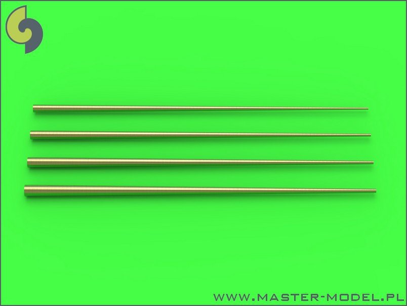 Master SM-700-048 Set of universal tapered masts No2 (length = 60mm each, diameters = 0.4/1.4mm; 0.5/1.6mm; 0.6/1.8mm; 0.7/2mm) 1/700
