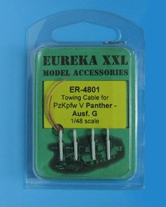 Câble de remorquage Eureka XXL ER-4801 pour char Pz.Kpfw.V Panther Ausf.G à l&amp;#39;échelle 1/48