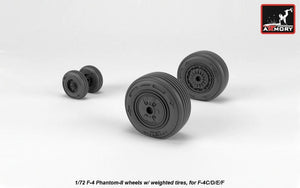 Roues Armory Models AW72329 F-4 Phantom-II avec pneus lestés, échelle 1/72 moyenne – immagine 3