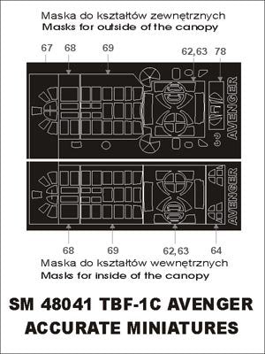 Montex SM48041 TBF-1C Avenger MINIATURES PRÉCISES