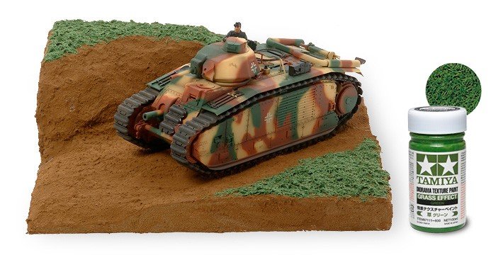 Peinture texturée pour diorama Tamiya 87111 (effet herbe, vert) – Bild 2