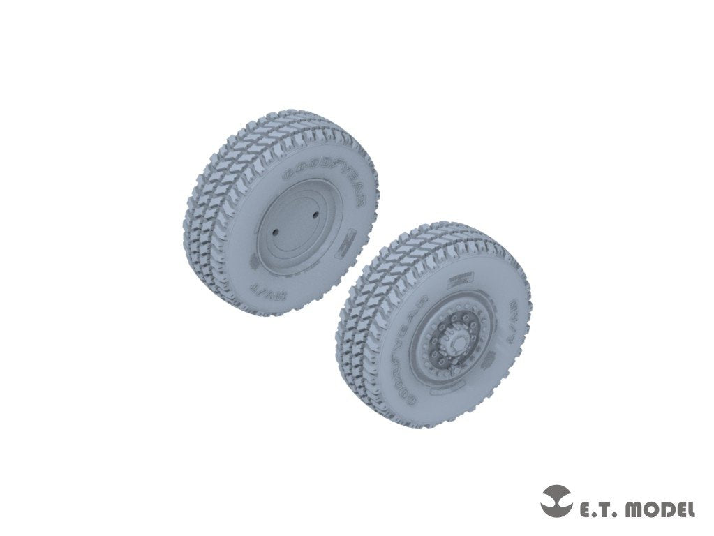 ET Model P35-127 Système de roquettes d&amp;#39;artillerie à haute mobilité américain M142 (HIMARS) Roues affaissées pour maquette Trumpeter 1/35 – image 3