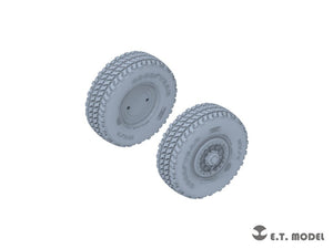 ET Model P35-127 Système de roquettes d&amp;#39;artillerie à haute mobilité américain M142 (HIMARS) Roues affaissées pour maquette Trumpeter 1/35 – image 3