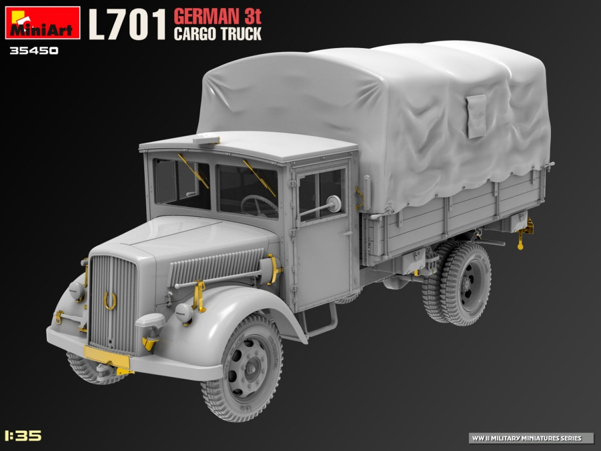 Miniart 35450 L701 Camion cargo allemand 3T 1/35 – image 4