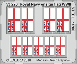 Eduard 53226 Pavillon de la Royal Navy, Seconde Guerre mondiale, acier, échelle 1/700