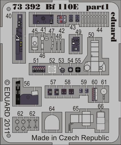 Eduard 73392 Bf 110E SA 1/72 AIRFIX  – imagen 2
