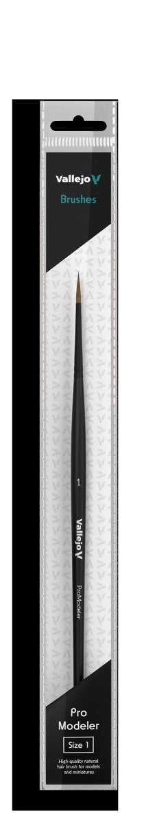 VALLEJO B01001 - Brosse - Modeleuse Pro - Poils naturels Ronde n° 1