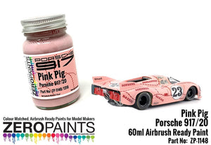 Peinture rose Zero Paints ZP-1148 (Porsche 917/20 Pink Pig) 60 ml